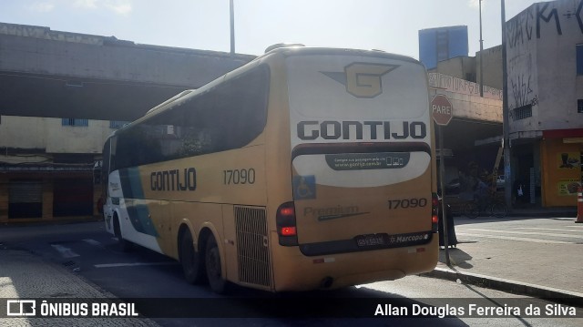 Empresa Gontijo de Transportes 17090 na cidade de Belo Horizonte, Minas Gerais, Brasil, por Allan Douglas Ferreira da Silva. Número da foto: #10018496.
