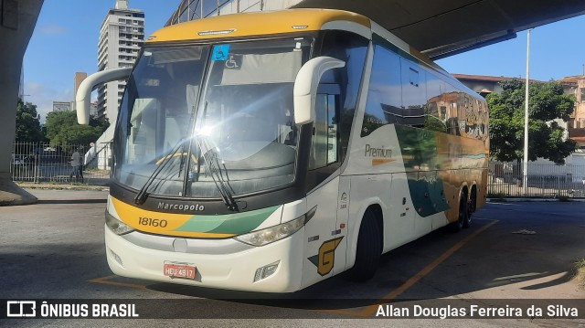 Empresa Gontijo de Transportes 18160 na cidade de Belo Horizonte, Minas Gerais, Brasil, por Allan Douglas Ferreira da Silva. ID da foto: 10018450.