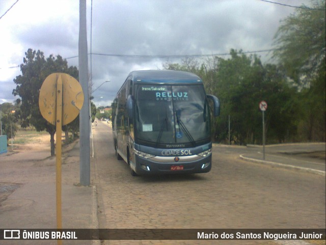 Viação Cidade Sol 8460 na cidade de Piritiba, Bahia, Brasil, por Mario dos Santos Nogueira Junior. ID da foto: 10020178.