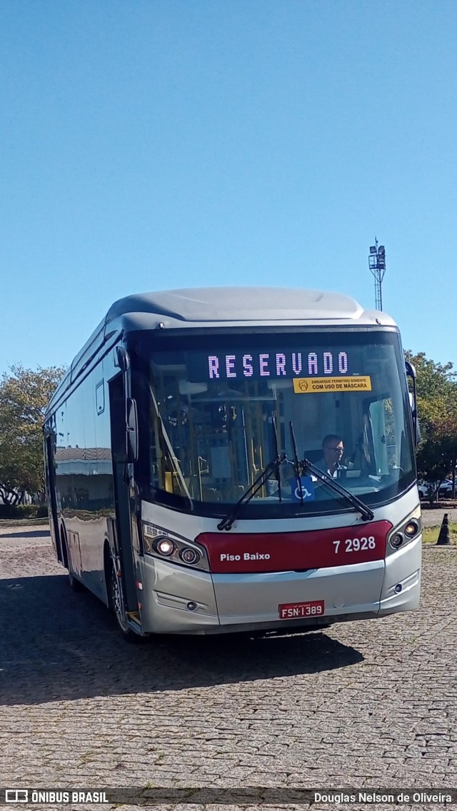 Viação Campo Belo 7 2928 na cidade de São Paulo, São Paulo, Brasil, por Douglas Nelson de Oliveira. Número da foto: #10019930.