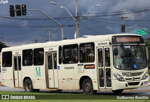 Araucária Transportes Coletivos 19023 na cidade de Araucária, Paraná, Brasil, por Guilherme Bomfim. ID da foto: 10021672.