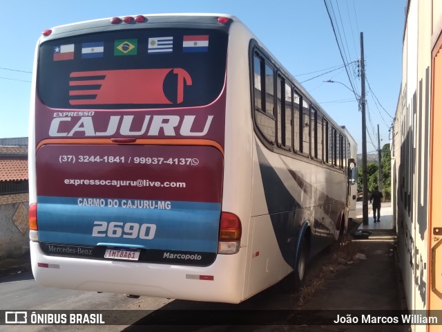 Expresso Cajuru 2690 na cidade de Carmo do Cajuru, Minas Gerais, Brasil, por João Marcos William. Número da foto: #10020056.
