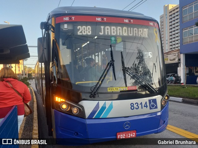 Next Mobilidade - ABC Sistema de Transporte 8314 na cidade de São Bernardo do Campo, São Paulo, Brasil, por Gabriel Brunhara. ID da foto: 10022702.