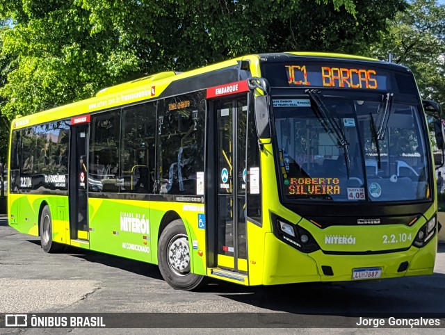 Santo Antônio Transportes Niterói 2.2.104 na cidade de Niterói, Rio de Janeiro, Brasil, por Jorge Gonçalves. ID da foto: 10020189.