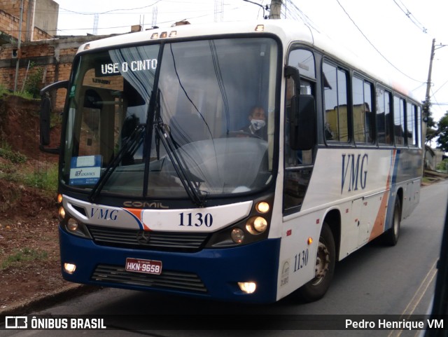 VMG - Viação Minas Gerais 1130 na cidade de Ibirité, Minas Gerais, Brasil, por Pedro Henrique VM. ID da foto: 10023129.