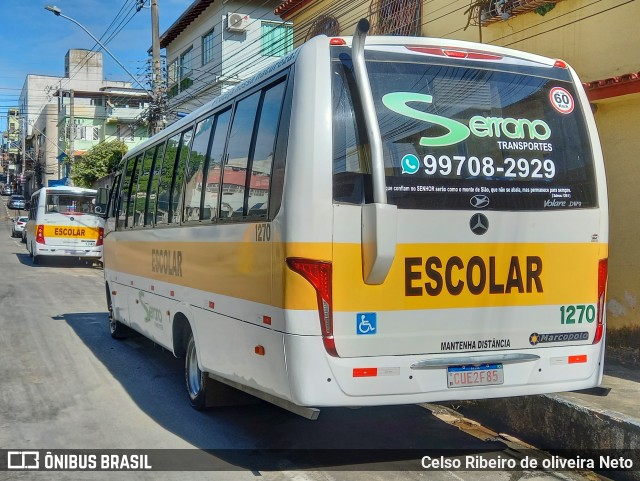 Serrano Transportes 1270 na cidade de Cariacica, Espírito Santo, Brasil, por Celso Ribeiro de oliveira Neto. Número da foto: #10025881.