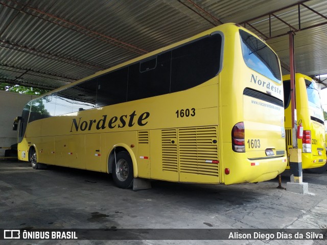 Viação Nordeste 1603 na cidade de Natal, Rio Grande do Norte, Brasil, por Alison Diego Dias da Silva. Número da foto: #10024408.