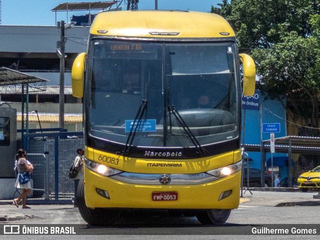 Viação Itapemirim 60083 na cidade de Rio de Janeiro, Rio de Janeiro, Brasil, por Guilherme Gomes. ID da foto: 10024618.