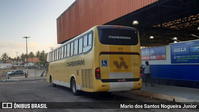 Viação Itapemirim 8533 na cidade de Alagoinhas, Bahia, Brasil, por Mario dos Santos Nogueira Junior. ID da foto: 10023896.