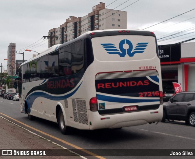 Reunidas Transportes Coletivos 27216 na cidade de Balneário Camboriú, Santa Catarina, Brasil, por Joao Silva. Número da foto: #10024525.