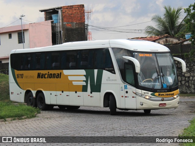 Viação Nacional 16110 na cidade de Maceió, Alagoas, Brasil, por Rodrigo Fonseca. Número da foto: #10023116.
