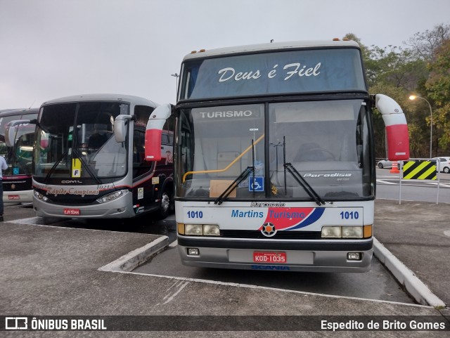 Martins Turismo 1010 na cidade de Aparecida, São Paulo, Brasil, por Espedito de Brito Gomes. Número da foto: #10026390.