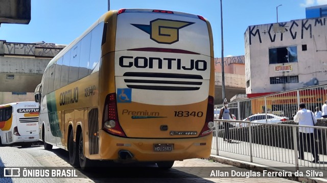 Empresa Gontijo de Transportes 18340 na cidade de Belo Horizonte, Minas Gerais, Brasil, por Allan Douglas Ferreira da Silva. ID da foto: 10026157.