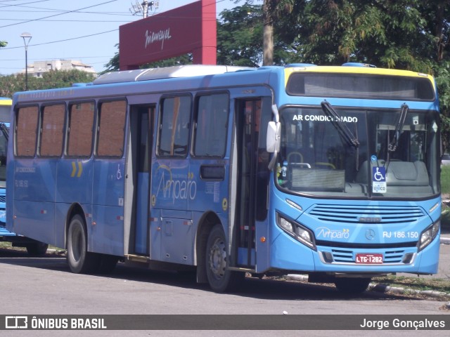 Viação Nossa Senhora do Amparo RJ 186.150 na cidade de Niterói, Rio de Janeiro, Brasil, por Jorge Gonçalves. ID da foto: 10026899.