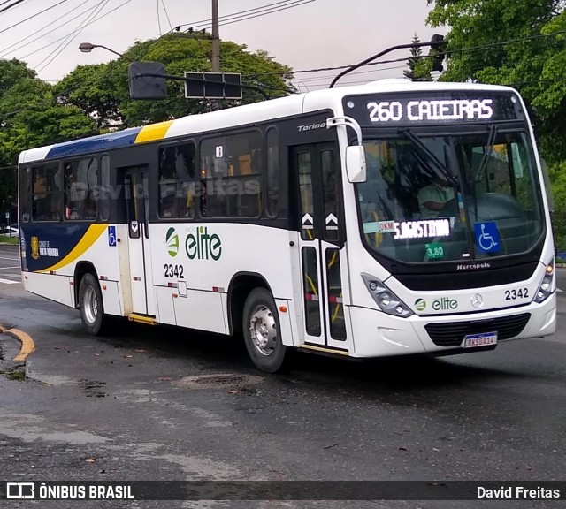 Viação Elite 2342 na cidade de Volta Redonda, Rio de Janeiro, Brasil, por David Freitas. ID da foto: 10028882.