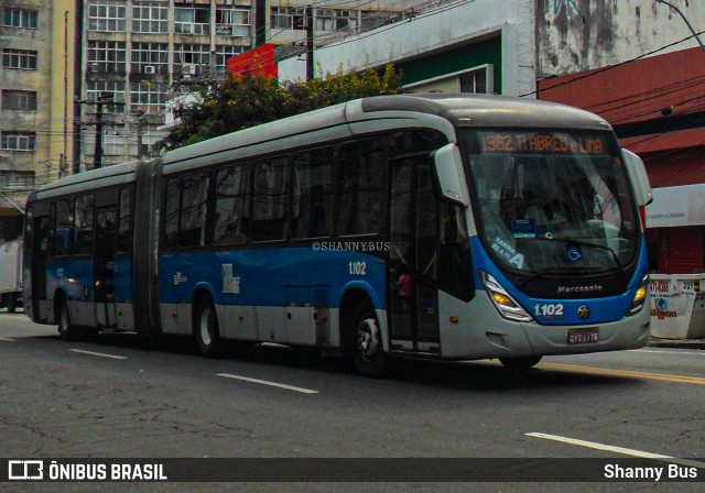 Cidade Alta Transportes 1.102 na cidade de Recife, Pernambuco, Brasil, por Shanny Bus. Número da foto: #10026314.