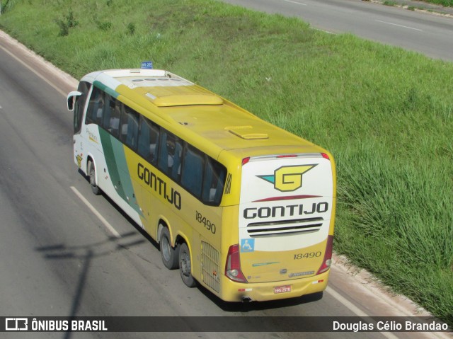 Empresa Gontijo de Transportes 18490 na cidade de Belo Horizonte, Minas Gerais, Brasil, por Douglas Célio Brandao. ID da foto: 10027562.