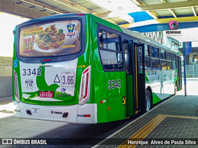 VB Transportes e Turismo 3342 na cidade de Campinas, São Paulo, Brasil, por Henrique Alves de Paula Silva. Número da foto: #10026857.