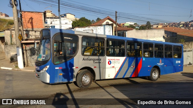Viação Cidade de Caieiras 22119 na cidade de Franco da Rocha, São Paulo, Brasil, por Espedito de Brito Gomes. Número da foto: #10028805.