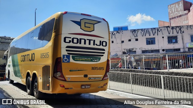 Empresa Gontijo de Transportes 18585 na cidade de Belo Horizonte, Minas Gerais, Brasil, por Allan Douglas Ferreira da Silva. ID da foto: 10030264.