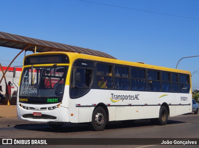 Transportes AC 510211 na cidade de Novo Gama, Goiás, Brasil, por João Gonçalves. ID da foto: 10030632.