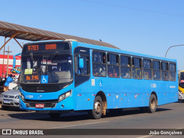 Taguatur - Taguatinga Transporte e Turismo 04324 na cidade de Novo Gama, Goiás, Brasil, por João Gonçalves. Número da foto: #10030646.