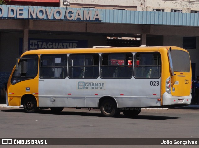 Grande Ocidental 023 na cidade de Novo Gama, Goiás, Brasil, por João Gonçalves. ID da foto: 10030707.