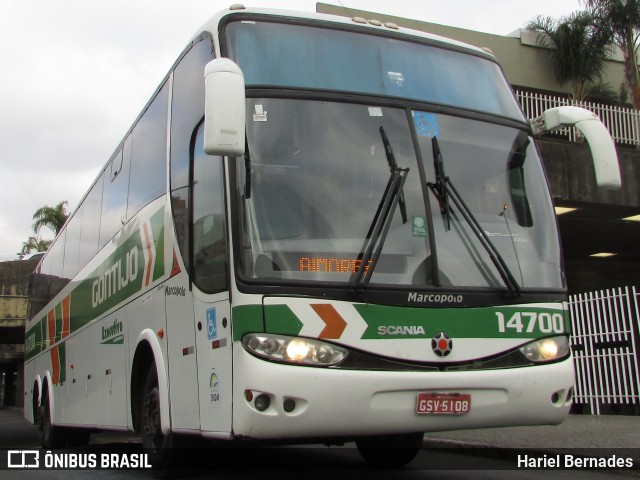 Empresa Gontijo de Transportes 14700 na cidade de Belo Horizonte, Minas Gerais, Brasil, por Hariel Bernades. ID da foto: 10030087.