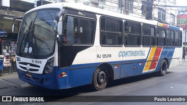 Empresa de Transportes Continental RJ 125.016 na cidade de Nova Iguaçu, Rio de Janeiro, Brasil, por Paulo Leandro. ID da foto: 10030443.