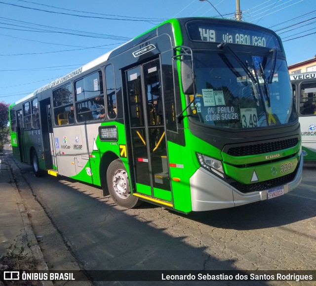 VB Transportes e Turismo 3391 na cidade de Campinas, São Paulo, Brasil, por Leonardo Sebastiao dos Santos Rodrigues. Número da foto: #10030441.