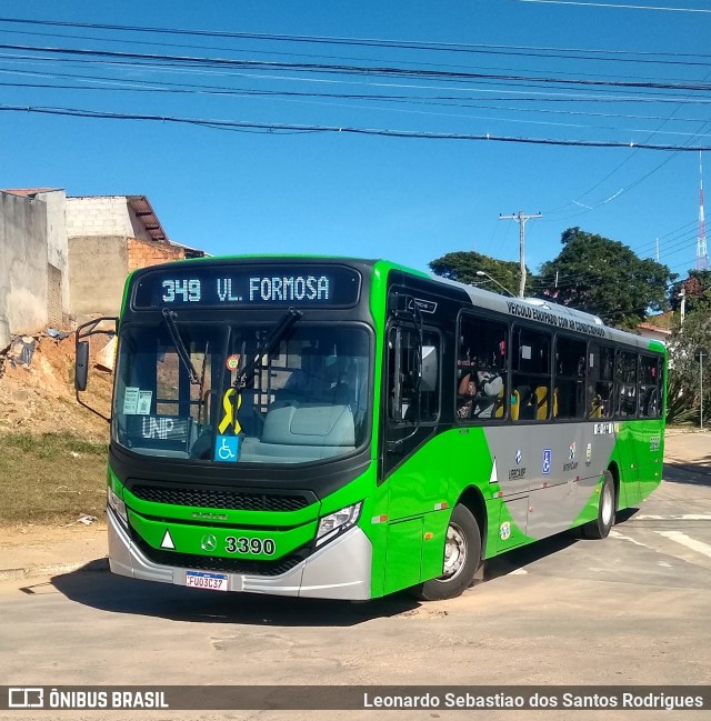 VB Transportes e Turismo 3390 na cidade de Campinas, São Paulo, Brasil, por Leonardo Sebastiao dos Santos Rodrigues. Número da foto: #10032872.