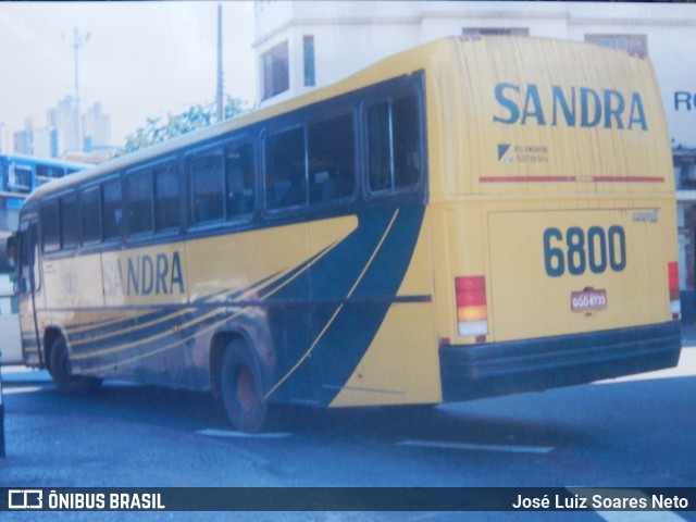 Viação Sandra 6800 na cidade de Belo Horizonte, Minas Gerais, Brasil, por José Luiz Soares Neto. ID da foto: 10032491.