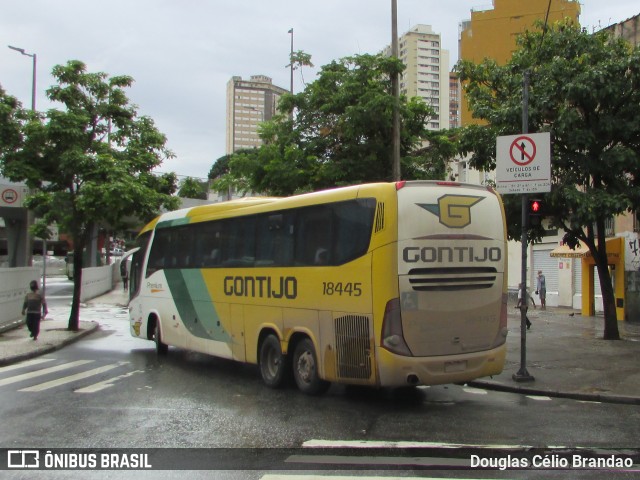 Empresa Gontijo de Transportes 18445 na cidade de Belo Horizonte, Minas Gerais, Brasil, por Douglas Célio Brandao. ID da foto: 10031652.