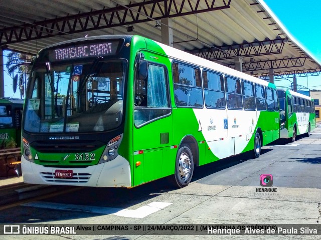VB Transportes e Turismo 3152 na cidade de Campinas, São Paulo, Brasil, por Henrique Alves de Paula Silva. Número da foto: #10032486.