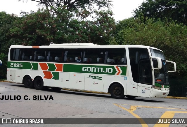 Empresa Gontijo de Transportes 21195 na cidade de São Paulo, São Paulo, Brasil, por JULIO SILVA. ID da foto: 10034002.