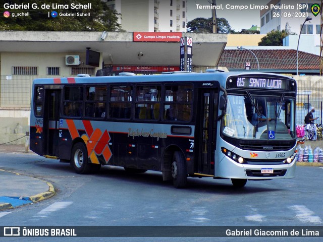 Rápido Campinas 14905 na cidade de Jundiaí, São Paulo, Brasil, por Gabriel Giacomin de Lima. Número da foto: #10033704.