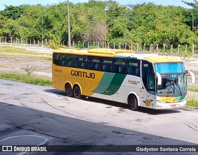 Empresa Gontijo de Transportes 14695 na cidade de Aracaju, Sergipe, Brasil, por Gladyston Santana Correia. ID da foto: 10036742.