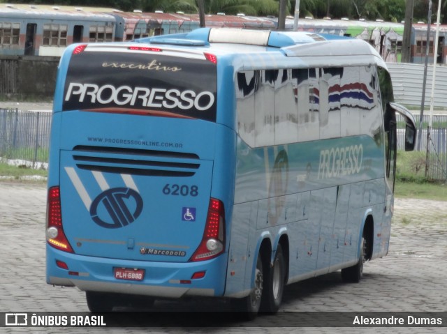 Auto Viação Progresso 6208 na cidade de João Pessoa, Paraíba, Brasil, por Alexandre Dumas. ID da foto: 10036400.