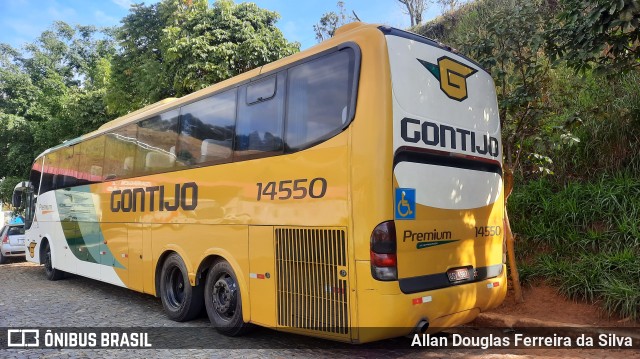 Empresa Gontijo de Transportes 14550 na cidade de João Monlevade, Minas Gerais, Brasil, por Allan Douglas Ferreira da Silva. ID da foto: 10034517.