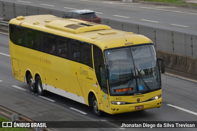 Viação Itapemirim 8633 na cidade de Lavrinhas, São Paulo, Brasil, por Jhonatan Diego da Silva Trevisan. ID da foto: 10035662.