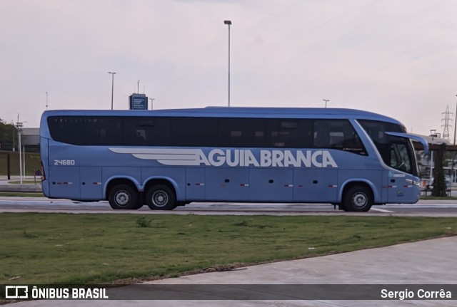 Viação Águia Branca 24680 na cidade de Vitória, Espírito Santo, Brasil, por Sergio Corrêa. ID da foto: 10036901.