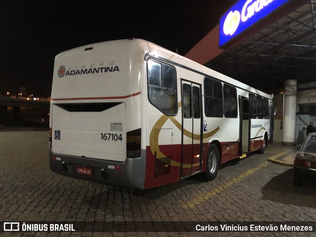 Expresso Adamantina 167104 na cidade de Bauru, São Paulo, Brasil, por Carlos Vinicius Estevão Menezes. ID da foto: 10035746.