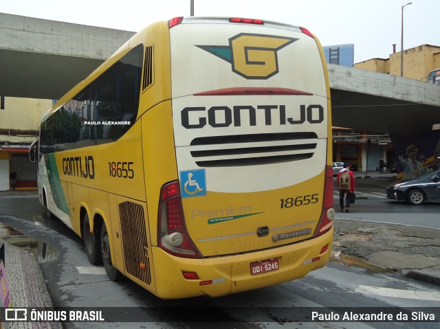 Empresa Gontijo de Transportes 18655 na cidade de Belo Horizonte, Minas Gerais, Brasil, por Paulo Alexandre da Silva. Número da foto: #10035497.
