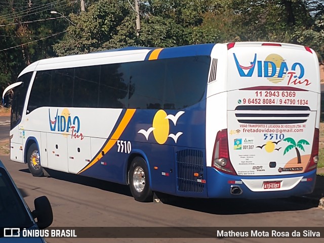 Vidão Tur - Dotocel Turismo 5510 na cidade de Junqueirópolis, São Paulo, Brasil, por Matheus Mota Rosa da Silva. ID da foto: 10036324.