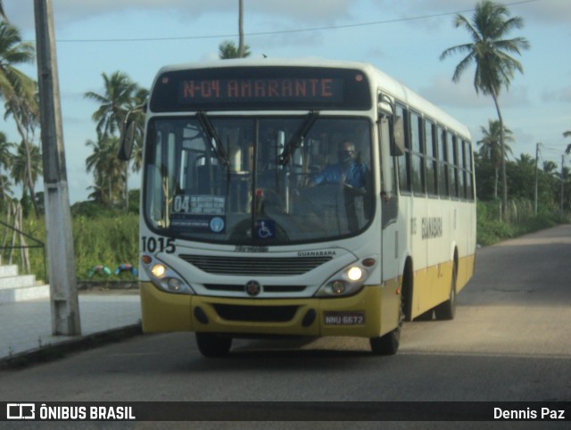 Transportes Guanabara 1015 na cidade de Natal, Rio Grande do Norte, Brasil, por Dennis Paz. Número da foto: #10035202.