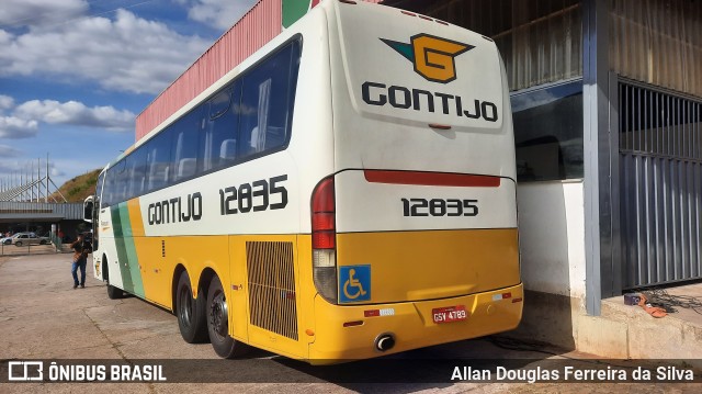 Empresa Gontijo de Transportes 12835 na cidade de João Monlevade, Minas Gerais, Brasil, por Allan Douglas Ferreira da Silva. Número da foto: #10034518.