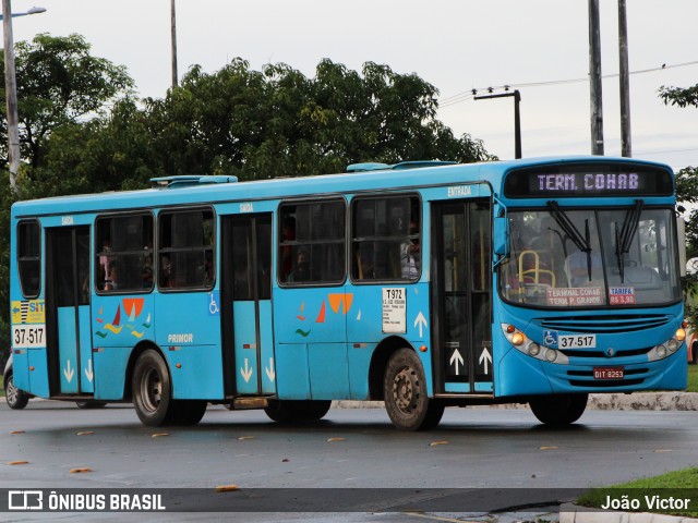 Viação Primor 37-517 na cidade de São Luís, Maranhão, Brasil, por João Victor. ID da foto: 10037125.