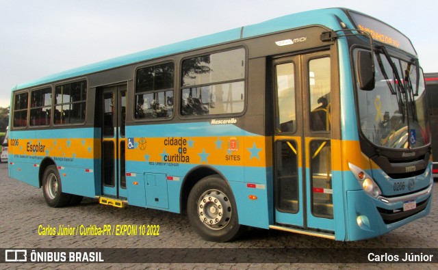 Transporte Acessível Unicarga 0206 na cidade de Curitiba, Paraná, Brasil, por Carlos Júnior. Número da foto: #10038108.