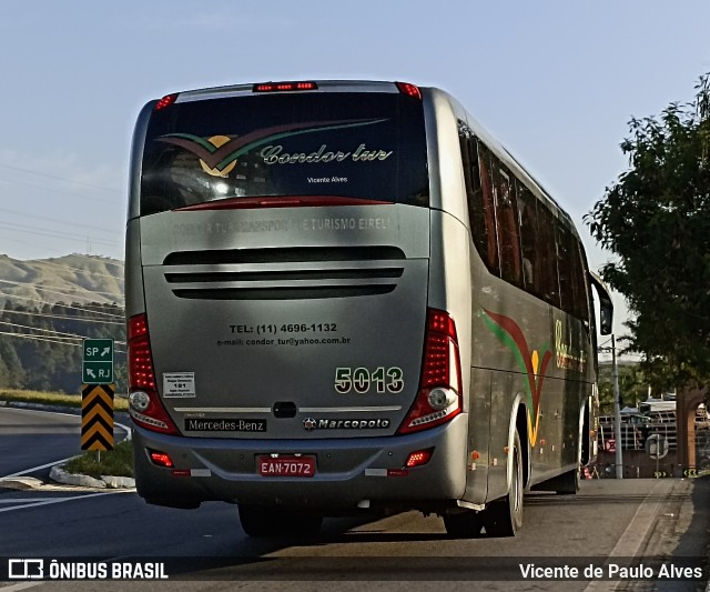 Condor Tur 5013 na cidade de Aparecida, São Paulo, Brasil, por Vicente de Paulo Alves. ID da foto: 10038388.