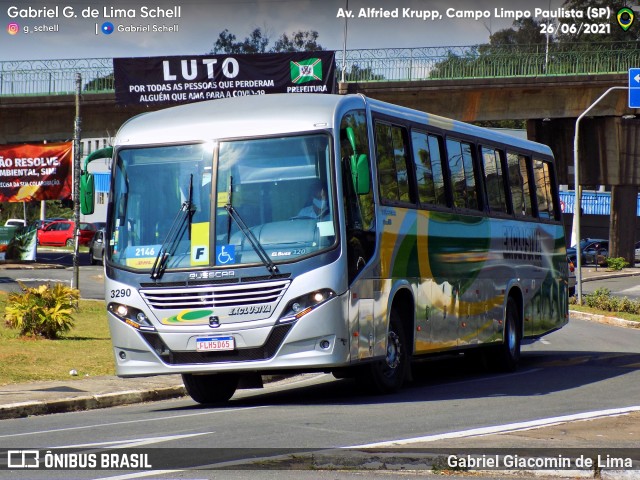 Exclusiva Turismo 3290 na cidade de Campo Limpo Paulista, São Paulo, Brasil, por Gabriel Giacomin de Lima. Número da foto: #10039392.